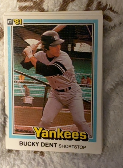 1981 Donruss #465 Bucky Dent — front