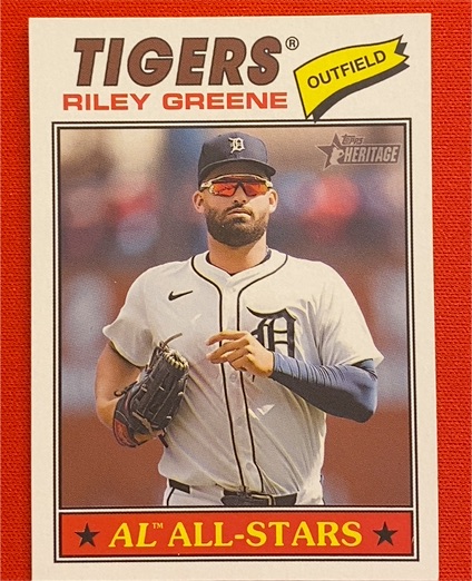 2026 Topps Heritage #152 Riley Greene — front