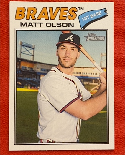 2026 Topps Heritage #194 Matt Olson — front