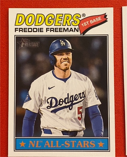 2026 Topps Heritage #350 Freddie Freeman — front