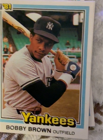1981 Donruss #469 Bobby Brown — front