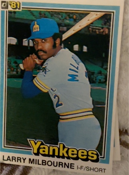 1981 Donruss #486 Larry Milbourne — front