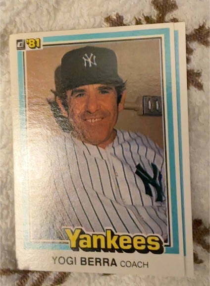 1981 Donruss #351 Yogi Berra Coach New York Yankees — front
