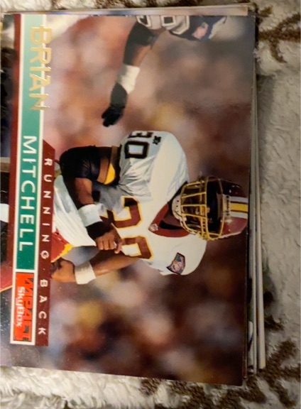 1994 Kraft #1 Brian Mitchell — front