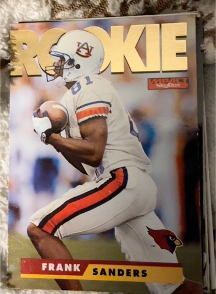 1995 SkyBox Impact #197 Frank Sanders — front