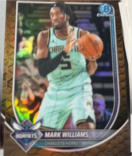 2025-26 Bowman Chrome #BCV-168 Mark Williams — front