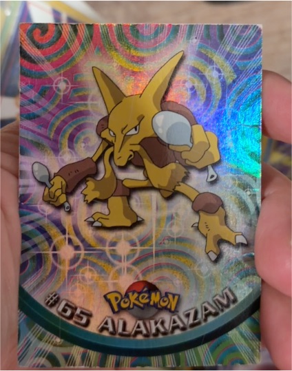1999 Topps Pokémon TV Animation Edition #65 Alakazam — front