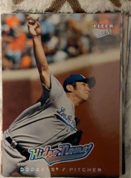2005 Fleer Ultra #97 Hideo Nomo — front