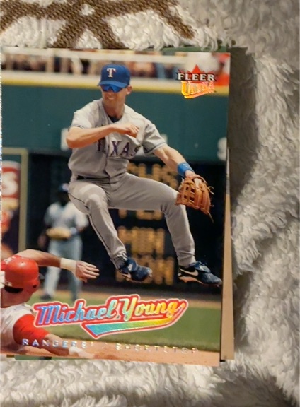 2005 Fleer Ultra #157 Michael Young Texas Rangers — front