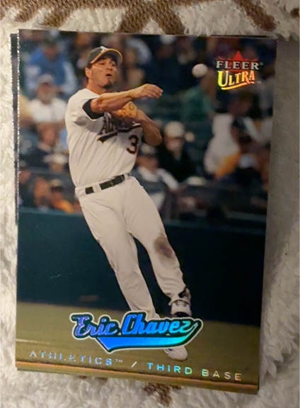 2005 Fleer Ultra #121 Eric Chavez — front
