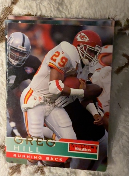 1995 SkyBox Impact #71 Greg Hill — front