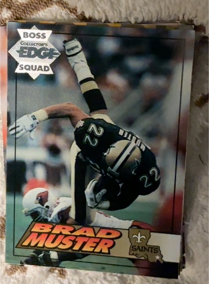 1994 Collector's Edge #141 Brad Muster Boss Squad Silver — front