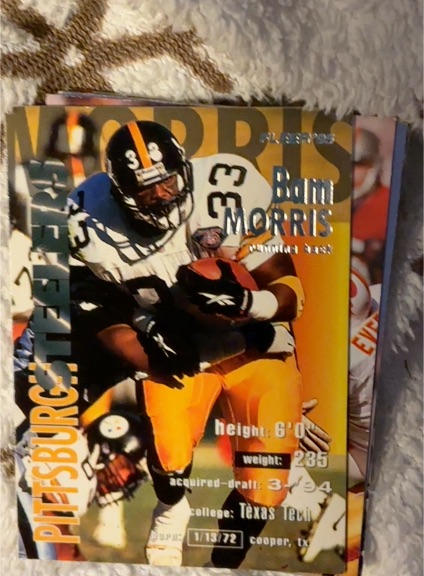 1995 Fleer #320 Bam Morris — front