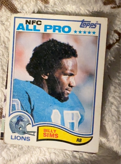 1982 Topps #349 Billy Sims — front