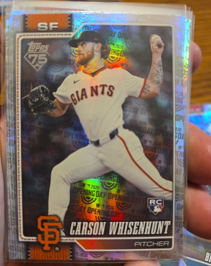 2026 Topps Series 1 #184 Carson Whisenhunt — front