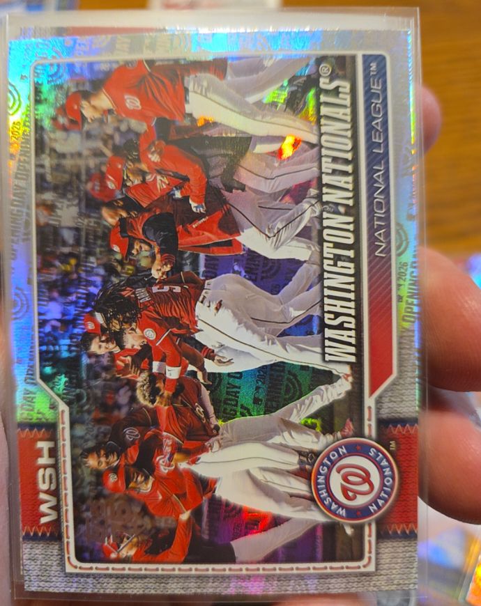 2026 Topps Series 1 #266 Washington Nationals Team Card — front