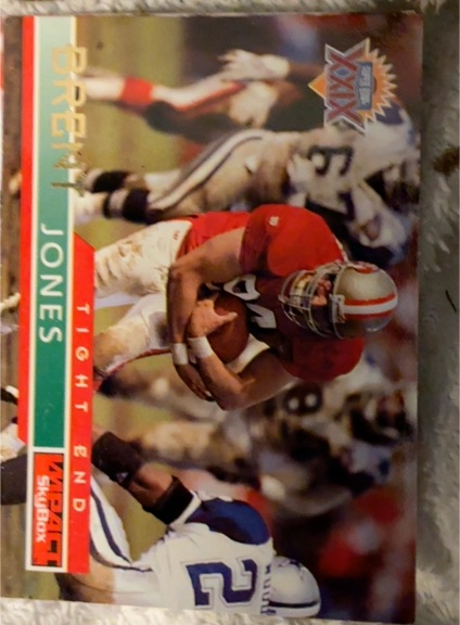 1995 SkyBox Impact #130 Brent Jones — front