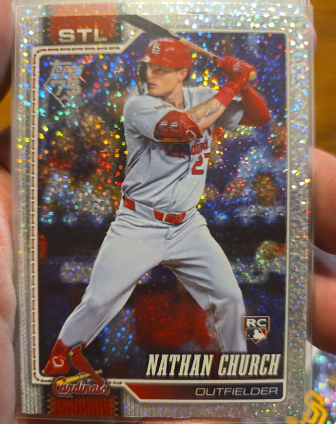 2026 Topps Celebration Confetti #24 Nathan Church — front