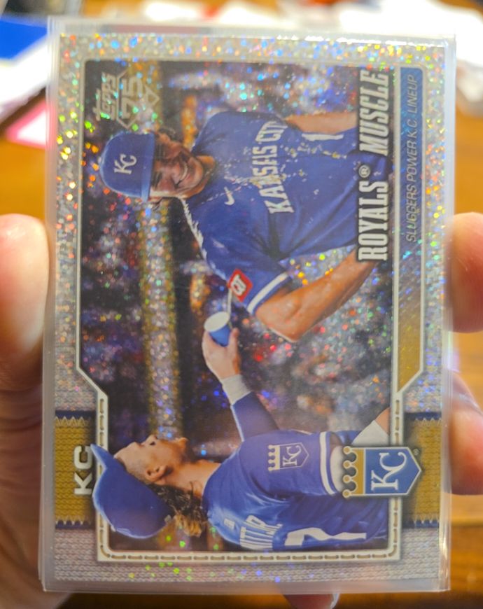 2026 Topps Series 1 #236 Royals Muscle Diamante Foil Bobby Witt Jr. & Jac Caglianone — front