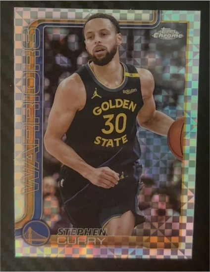 2025-26 Topps Chrome #201 Stephen Curry — front