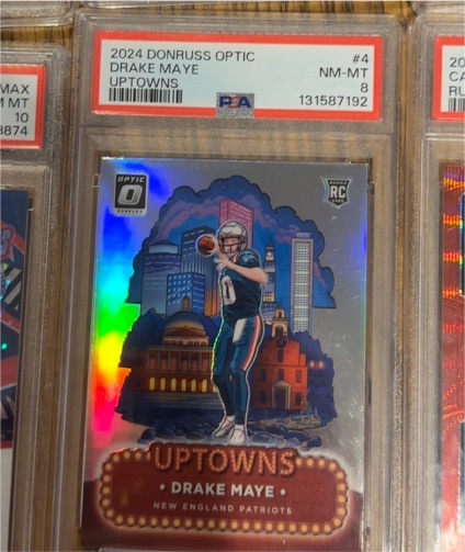 2024 Panini Donruss Optic Uptowns #4 Drake Maye — front