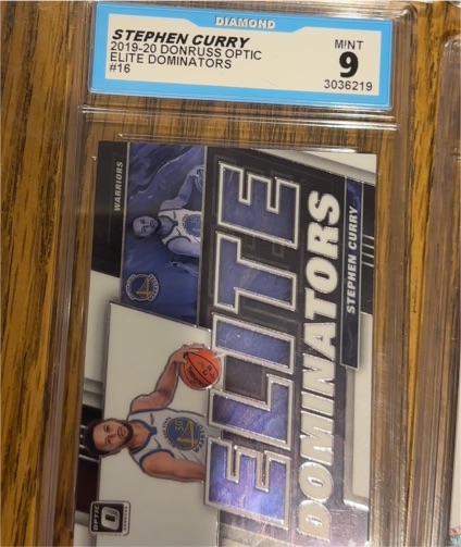 2019-20 Donruss Optic Elite Dominators #16 Stephen Curry — front