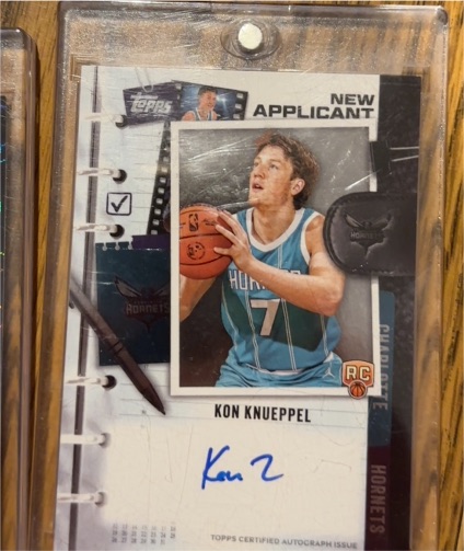 2025-26 Topps New Applicants #NA-KK Kon Knueppel — front