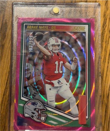 2025 Panini Score #27 Drake Maye — front