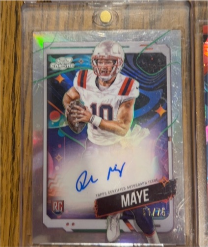 2024 Topps Cosmic Chrome #162 Drake Maye — front