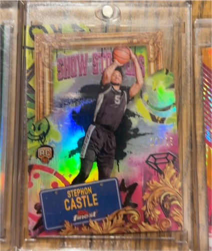 2024-25 Topps Finest #S-25 Stephon Castle Show Stoppers — front