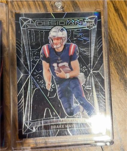 2024 Panini Obsidian #132 Drake Maye — front