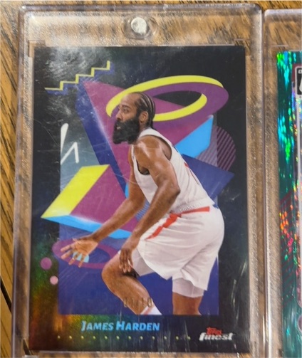1993 Topps Finest James Harden — front