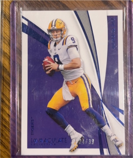2021 Panini Immaculate Collection Collegiate #13 Joe Burrow — front