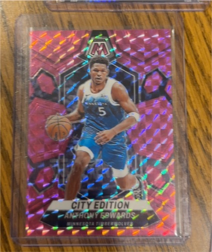 2023-24 Panini Mosaic #273 Anthony Edwards City Edition — front