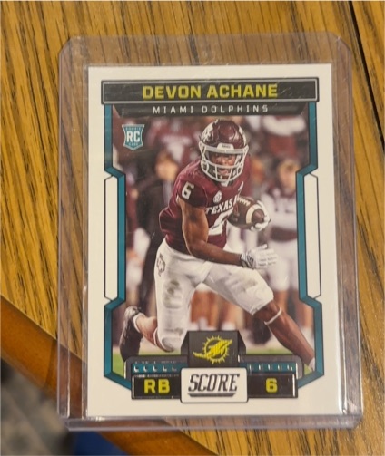 2023 Panini Score #317 Devon Achane — front