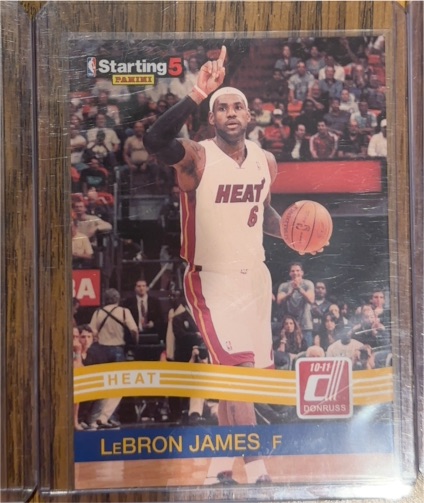 2010-11 Panini Donruss Starting 5 #LJ LeBron James — front