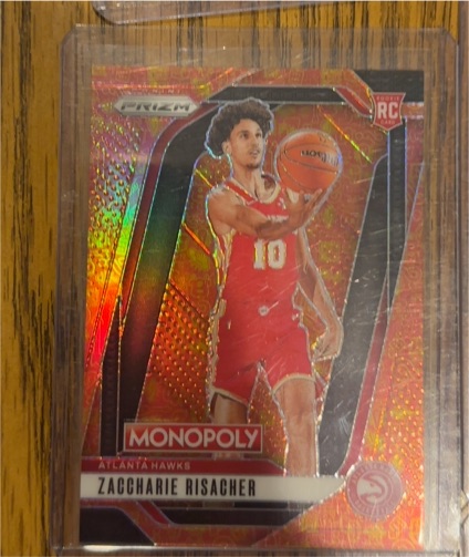 2024-25 Panini Prizm Monopoly #27 Zaccharie Risacher — front