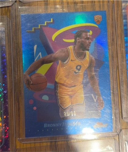 2025 Topps Finest #240 Bronny James Jr. — front