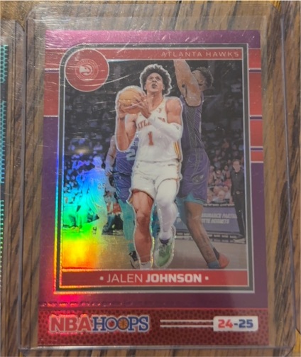 2024-25 Panini NBA Hoops #24-25 Jalen Johnson — front