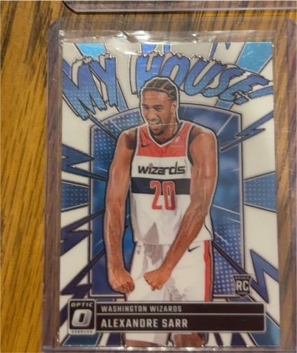 2024-25 Panini Donruss Optic #9 Alexandre Sarr My House Washington Wizards Rookie — front