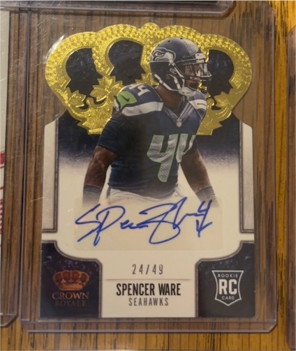 2013 Panini Crown Royale #191 Spencer Ware — front