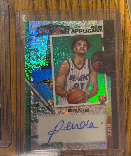 2025-26 Topps New Applicants #NA-NP Noah Penda Rookie Auto — front