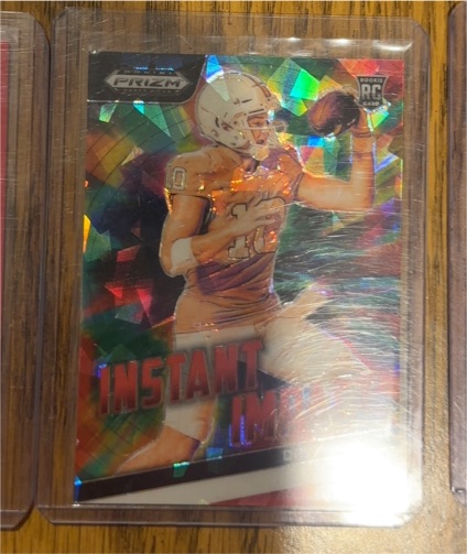 2024 Panini Prizm Draft Picks Instant Impact Troy Franklin Red Ice Prizm (RC) — front