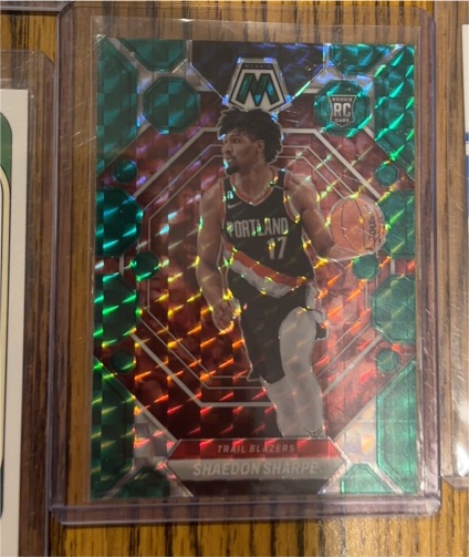 2022-23 Panini Mosaic #213 Shaedon Sharpe RC Rookie Blazers — front