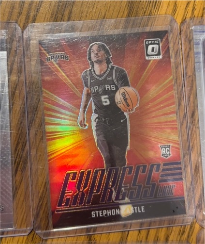 2024-25 Donruss Optic #1 Stephon Castle Express Lane — front