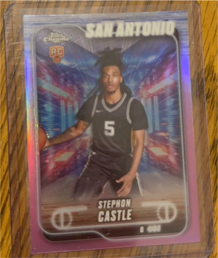 2024-25 Topps Chrome #122 Stephon Castle — front
