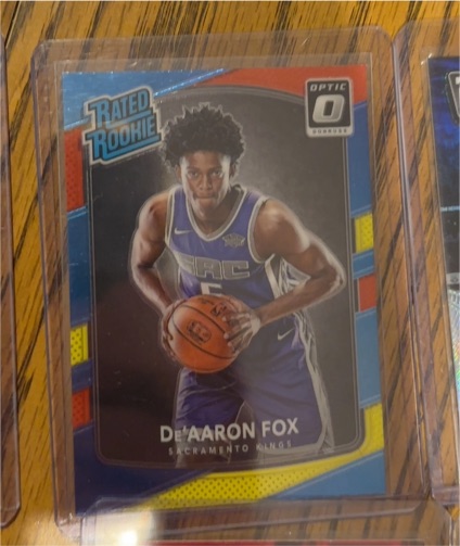 2017-18 Donruss Optic #196 De'Aaron Fox — front