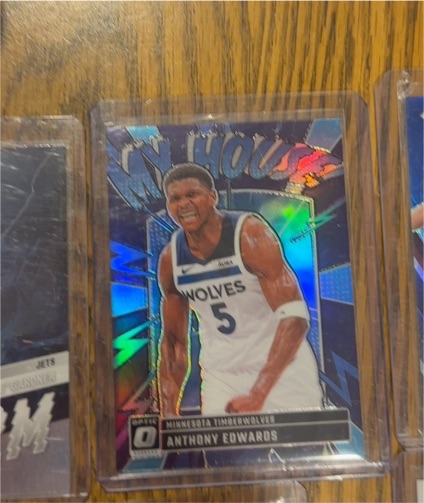 2024-25 Panini Donruss Optic #2 Anthony Edwards My House Minnesota Timberwolves — front