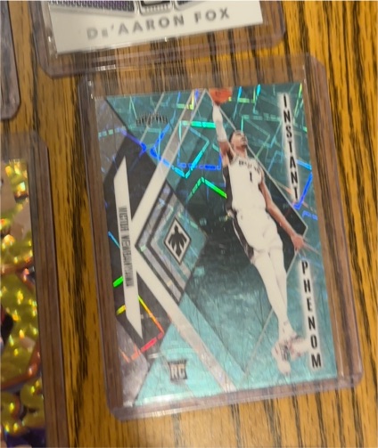 2023-24 Panini Phoenix Instant Phenom Teal Lazer Prizm #3 Anthony Black — front