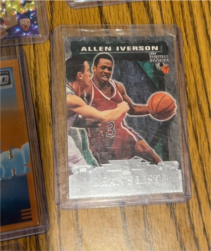 1997 Score Board Rookies #73 Allen Iverson Dean's List — front